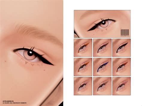 The Sims Resource Eyeliner N150 In 2023 Sims 4 Cc Makeup Sims 4
