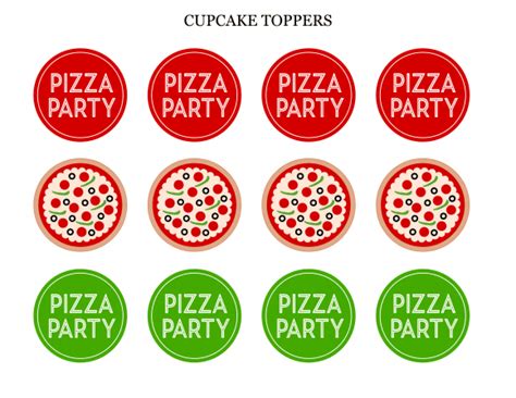 Free Pizza Party Printables From Printabelle Catch My Party