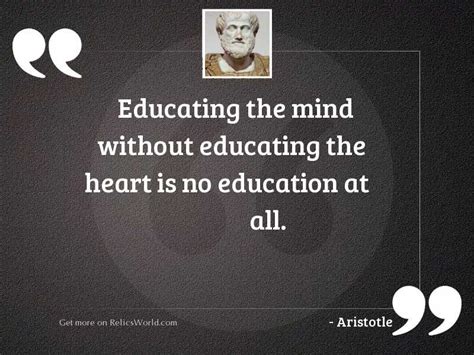 Educating The Mind Without Educating Inspirational Quote By Aristotle