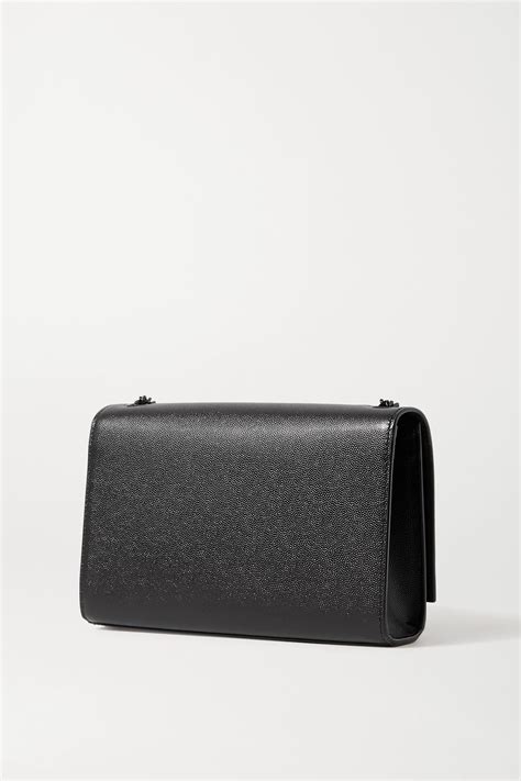 Black Kate Textured Leather Shoulder Bag Saint Laurent Net A Porter