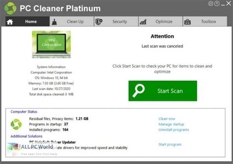 Pchelpsoft Pc Cleaner Platinum 7 Free Download Allpcworld