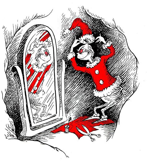 How The Grinch Stole Christmas Illustration Theodor Geisel Dr