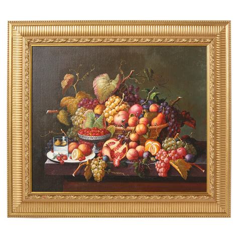 Giltwood Frame Oil Canvas Painting For Sale At 1stdibs