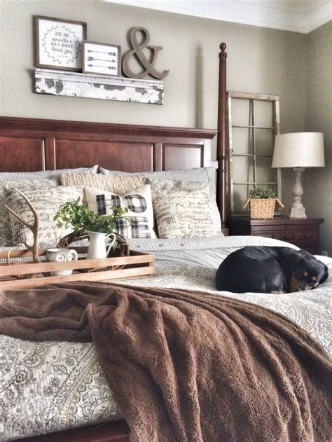 Mix Of Grey And Brown With A Little Touch Of Rustic Bedroom Master