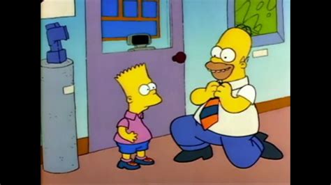 The Simpsons Homer Kisses Bart Youtube