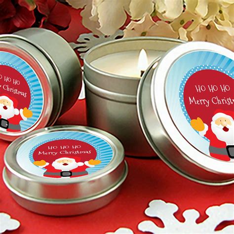 Ho Ho Ho Santa Claus Christmas Candle Favors