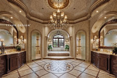 Master Bathroom Design For Luxury Mansion Located In Dubaiuae