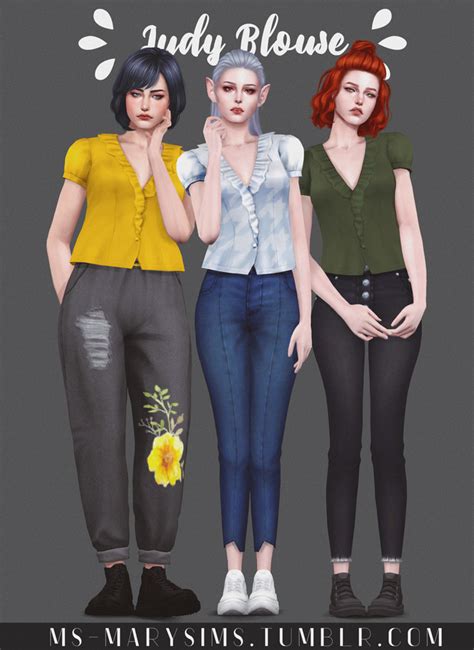 MS Mary Sims Is Creating TS Custom Content Patreon Sims Outfit Sets Maxis Match