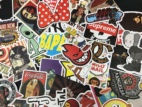 300 random skateboard stickers vinyl laptop luggage decals dope sticker lot mix ebay