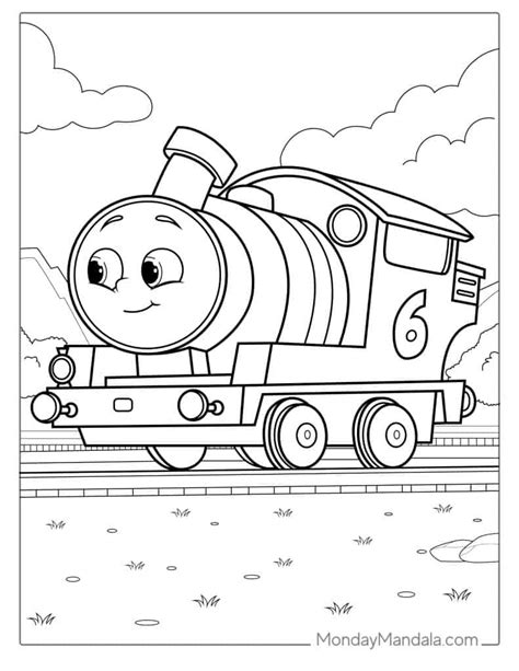 Percy The Train Coloring Page