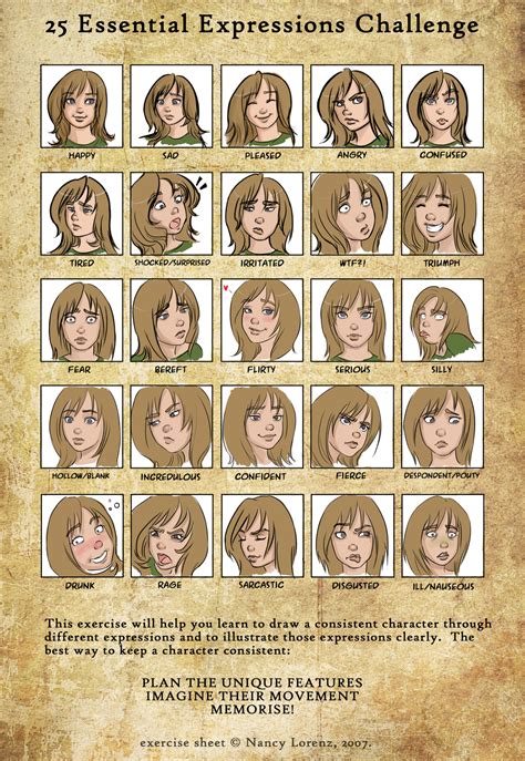 25 Essential Expressions Challenge By Revvriverse On Deviantart