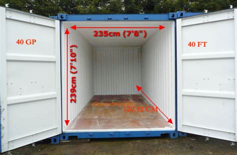 40 Ft Container Dimensions 40 Feet Container Loading Capacity Size