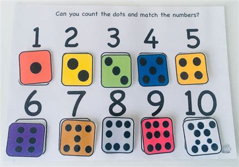 Counting Numbers Learn Numbers Counting Game Flash Card Etsy