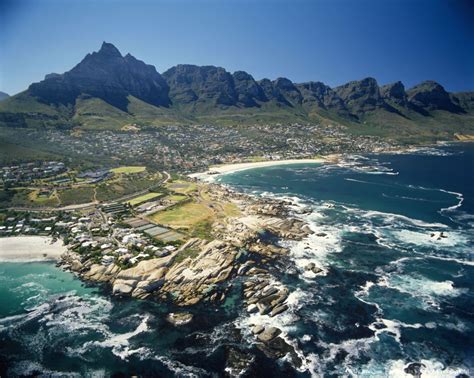 Aerial View Of Camps Bay And The Twelve Apostles Maidens Cove Cape