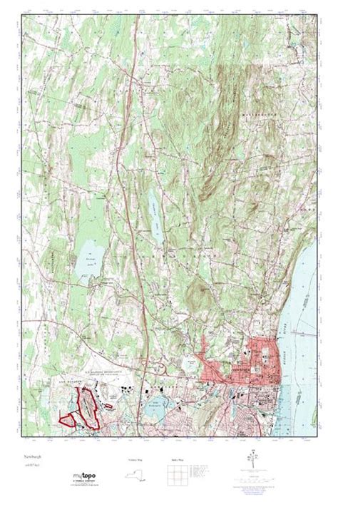 Mytopo Newburgh New York Usgs Quad Topo Map