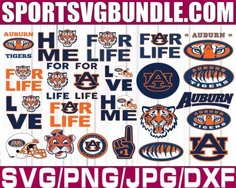 Bundle Files Auburn Tigers Football Team Svg Auburn Tigerst Svg