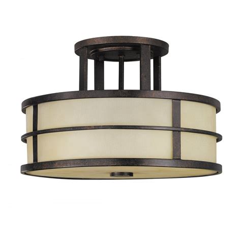 Buy ceiling flush lights online! Geometric Drum Shade Ceiling Light Fits Semi-Flush for Low ...