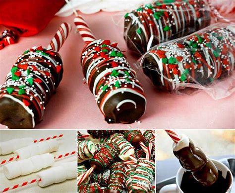 Creative Ideas Diy Chocolate Dipped Marshmallows With Peppermint