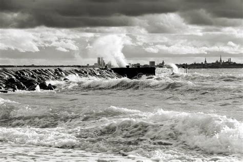 Stormy Weather Near Sea Stock Image Image Of Gusty Dangerous 21686371