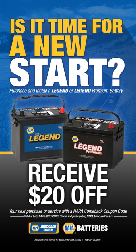 NaPA Auto PArts Battery Rebate