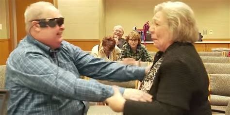 Blind Man Sees His Wife For The First Time In A Decade After Getting