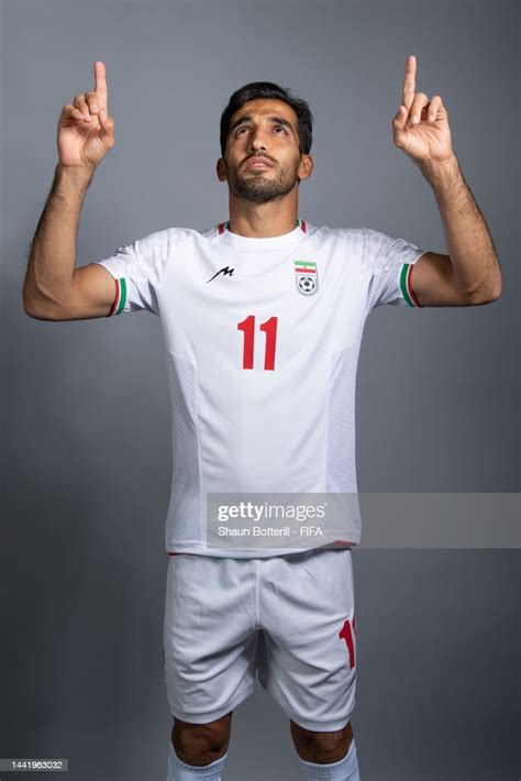 Vahid Amiri Of Ir Iran Poses During The Official Fifa World Cup Qatar