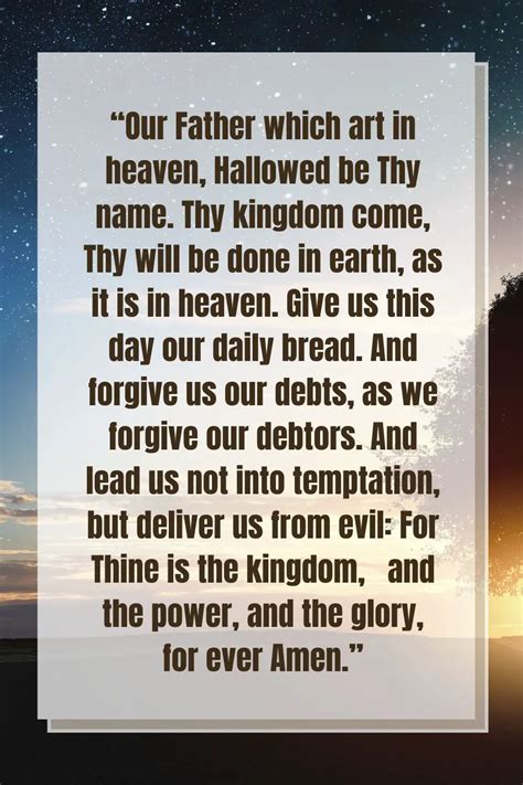 The Lords Prayer Verse By Verse Meaning