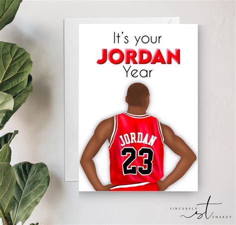 it s your jordan year 23rd birthday card etsy
