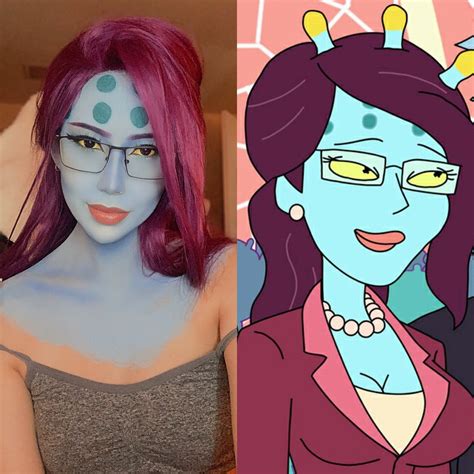 Unity From Rick And Morty Makeup Test Felicia Vox Cosplaygirls