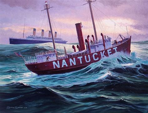 Olympic Passes The Nantucket Lightship By Lusitania25 On Deviantart