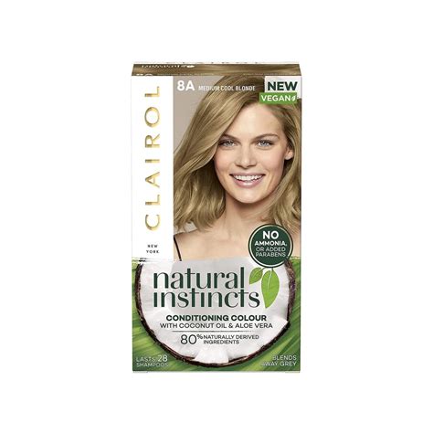 Clairol Natural Instincts Semi Permanent Vegan Hair Dye 8a Medium