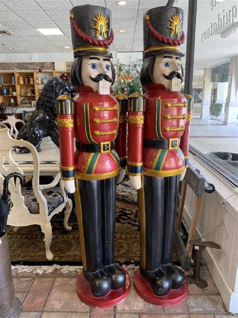 Giant Life Size Nutcracker Plaster Toy Soldiers