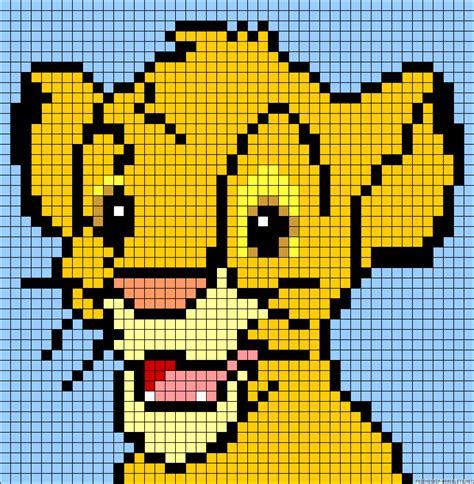 Images pixel art facile disney. pixel art disney roi lion : +31 Idées et designs pour vous ...