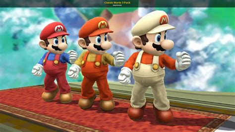 Classic Mario 3 Pack Super Smash Bros Wii U Mods