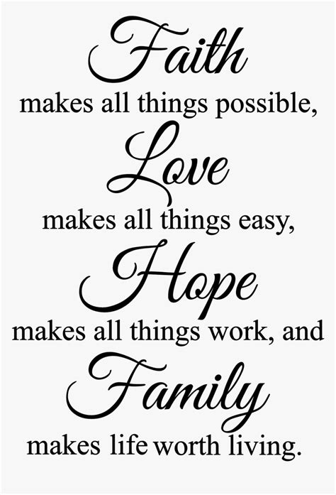 Faith Makes All Things Possible Wall Decal Religious Png Transparent