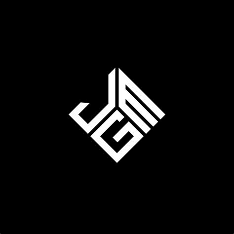 JGM letter logo design on black background. JGM creative initials