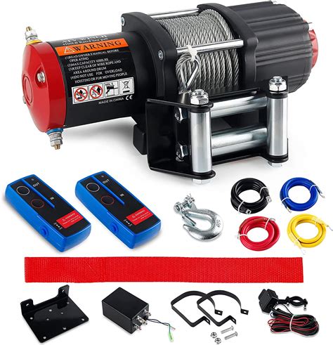 Buy Vzcy 12v 4500 Lbs Electric Winch Waterproof Towing Wire Rope Winch