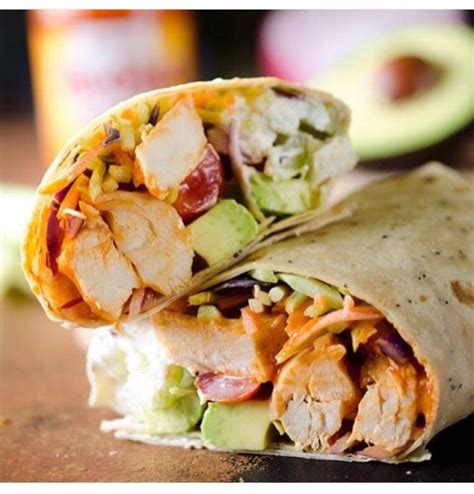 Healthy Buffalo Chicken Wrap Meals Under 500 Calories Lunch Recipes