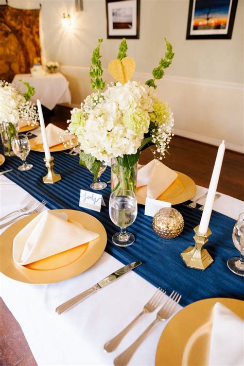 40 Navy Blue and Gold Wedding Ideas – Page 4 – Hi Miss Puff