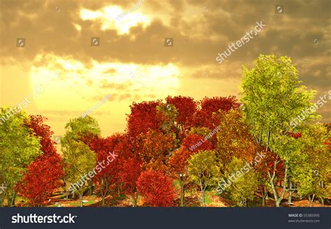 Beautiful Autumn Landscape Stock Photo 55385995 Shutterstock