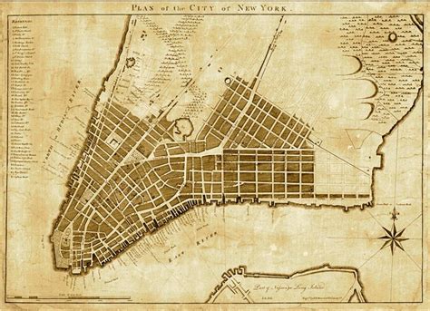 New York In 1789 Engraving By P R Maverick Antique Maps New York