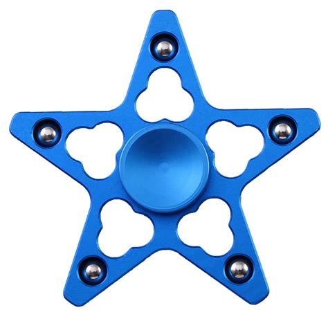 new multicolor five pointed star fidget spinner metal edc fidget hand spinner finger spinner toy
