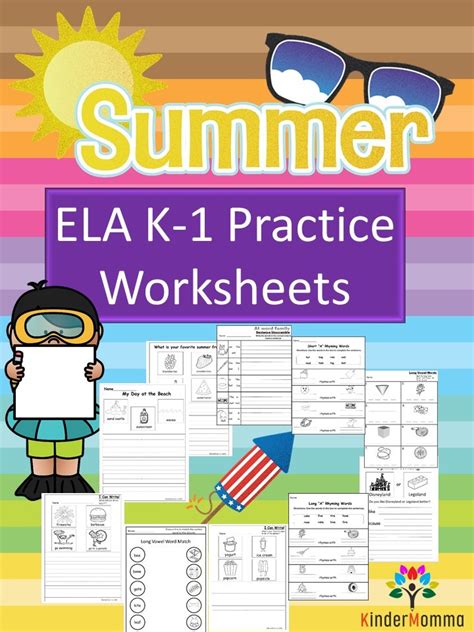 Kindergarten And First Grade Summer Worksheets