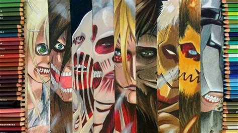 Aot is amazing and i drew my first drawing based on it. Drawing The 9 Titans - Attack on Titan (Shingeki no Kyojin ...