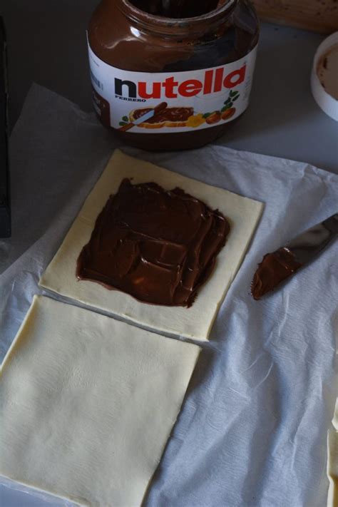 Blätterteig Waffeln mit Nutella Füllung