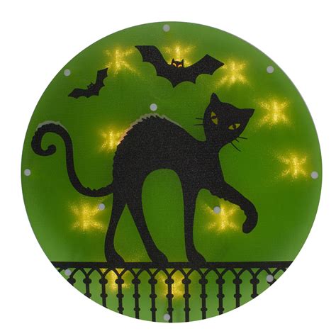 1375 Lighted Black Cat Halloween Window Silhouette Walmart Canada
