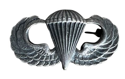 Clements Militaria Us Airborne Parachute Qualification Ie Jump