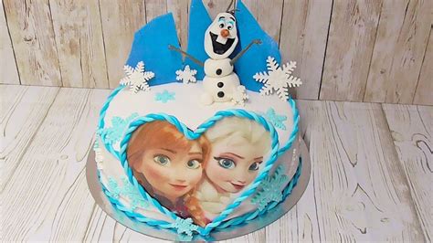 Wysokiej jakości kolorowanki dla dzieci. Kraina Lodu tort Anna & Elsa Frozen Tort/Kasia ze slaska ...