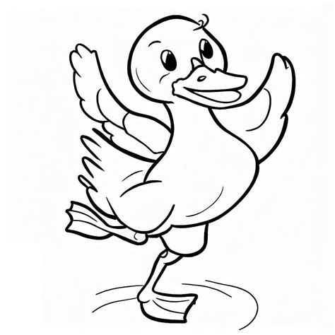 Desenhos de Pato Dançante para Colorir e Imprimir ColorirOnline Com