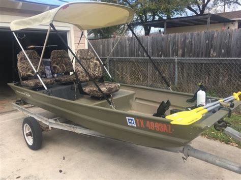 12ft Jon Boat “fully Loaded” With 2 Motors For Sale In San Antonio